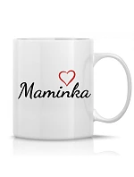 MAMINKA - klasický biely keramický hrnček 300 ml