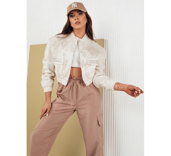 Dámská béžová bomber bunda Dstreet model 21975258 - FashionStreet
