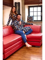 Cornette pyžamo 482/459 Teddy 5 dĺžka/r Vianoce S-2XL dámske nezapnuté