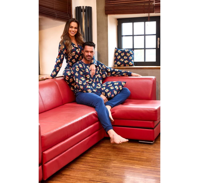 Cornette pyžamo 482/459 Teddy 5 dĺžka/r Vianoce S-2XL dámske nezapnuté