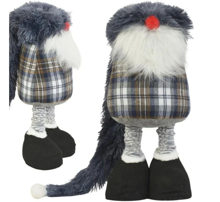 DEKORATÍVNY TRPASLÍK NA TELESKOPE 38-88CM SIVÝ