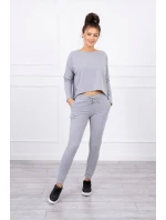 Súprava s oversize šedou blúzkou Súprava s oversize šedou blúzkou