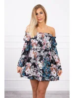 Španělské květinové šaty černé Španělské květinové šaty černé