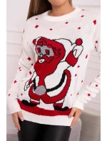 Svetr s  ecru model 18748055 - K-Fashion