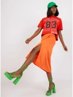 Sukňa WN SD 1705.86 oranžová