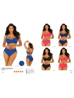 Dámske dvojdielne plavky S995G7 2d Alicante 4 tmavo ružová - Self Dámske dvojdielne plavky S995G7 2d Alicante 4 tmavo ružová - Self