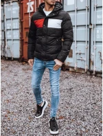 Pánská prošívaná zimní bunda černá model 21963848 - Dstreet Pánská prošívaná zimní bunda černá model 21963848 - Dstreet