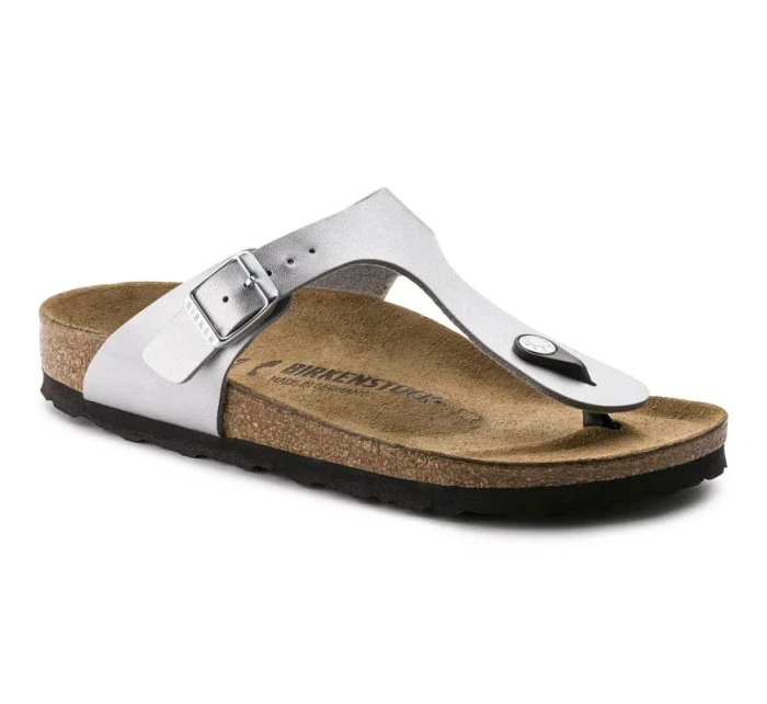 Dámské stříbrné žabky Gizeh model 20701296 - Birkenstock Dámské stříbrné žabky Gizeh model 20701296 - Birkenstock