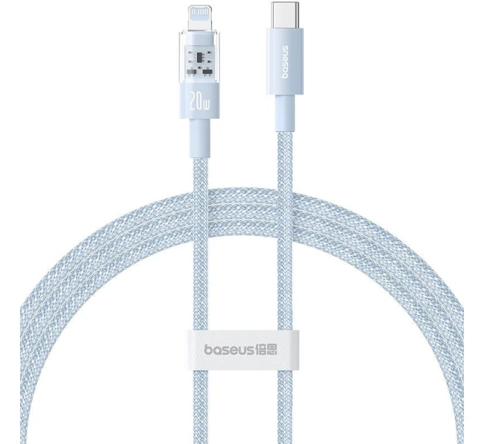 Kábel Baseus Gem USB C-IP 20W 1m (modrý)