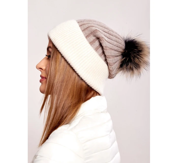 Dámska čiapka AT CZ 17230.43 svetlo hnedá