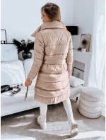 Dámsky prešívaný kabát LONDON PREMIUM camel FashionStreet TY3346