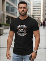 Pánske tričko s potlačou motorky čierne FashionStreet NX5007R Pánske tričko s potlačou motorky čierne FashionStreet NX5007R