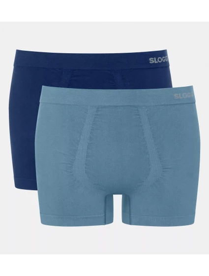 Pánske boxerky GO Smooth Short C2P - UNKNOWN - modré V003 - SLOGGI