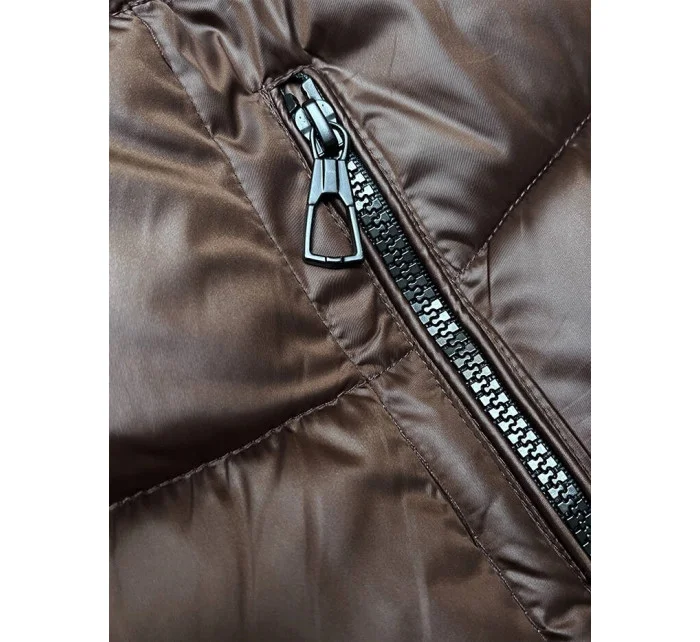 oboustranná dámská zimní bunda s kapucí model 21246417 - S'WEST