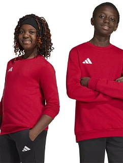 Dětská mikina adidas Entrada 26 Sweat Top červená JZ6556