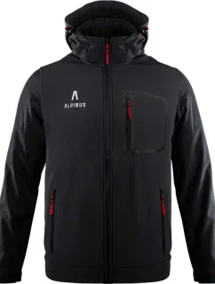 Alpinus Stenshuvud softshellová bunda čierna BR43371 pánske