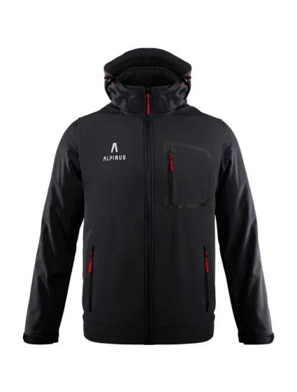 Alpinus Stenshuvud softshellová bunda čierna BR43371 pánske