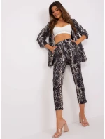 DHJ nohavice SP 13926 7.52P čierna a béžová DHJ nohavice SP 13926 7.52P čierna a béžová