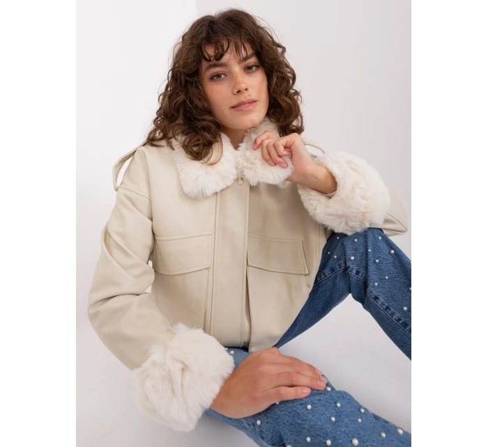 Kurtka NM KR jasny beżowy model 19011859 - FPrice Kurtka NM KR jasny beżowy model 19011859 - FPrice