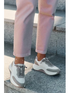 Dámske semišové tenisky na platforme Big Star HI-POLY SYSTEM - béžové