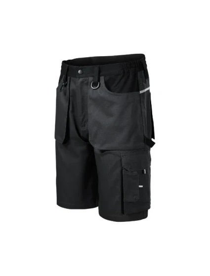 Woody pracovné šortky pánske ebony gray