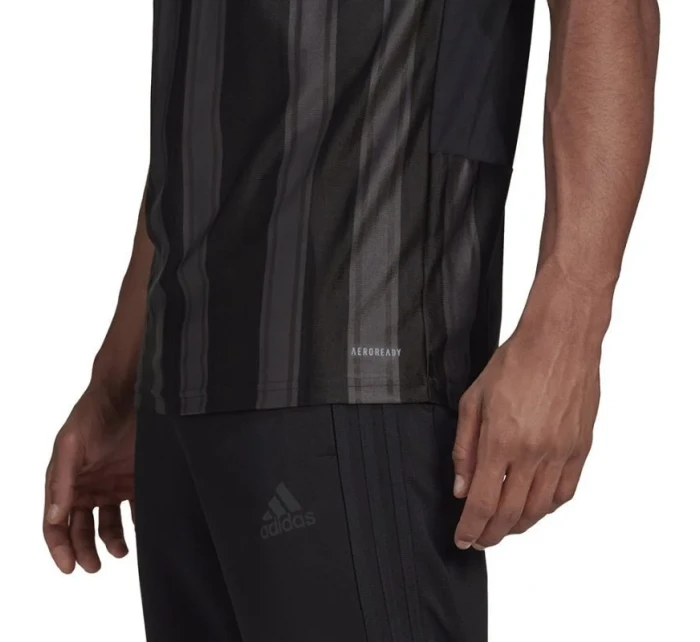 Pánske tričko Striped 21 JSY GN7625 Black with grey - Adidas