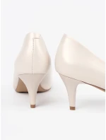 Zajímavé lodičky Jasnobeżowy dámské na jehlovém podpatku Zajímavé lodičky Jasnobeżowy dámské na jehlovém podpatku