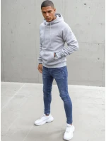 Pánská světle šedá mikina Dstreet model 21966918 - FashionStreet Pánská světle šedá mikina Dstreet model 21966918 - FashionStreet