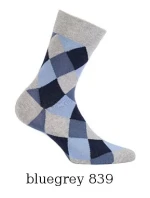 Pánske ponožky Wola Perfect Man vzorované W 94N03 Casual