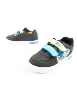 Detské športové topánky Leomil Sonic ľahké tenisky na suchý zips čierne