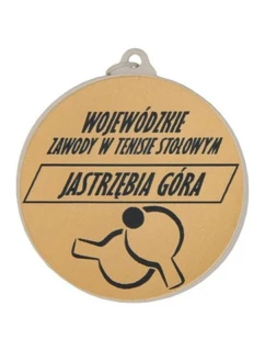 Kovová medaila s gravírovaním na lamináte