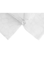 SKLENÍK ZÁHRADNÝ TUNEL 200X300X200CM PE KONŠTRUKCIA BIELA OCEĽ