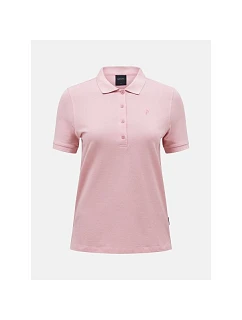 Dámské tričko PEAK PERFORMANCE W Classic Cotton Polo, růžová barva