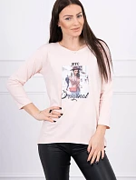 Blúzka s potlačou Original powder pink