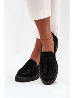 Dámské semišové s třásněmi D&A černé model 21711964 - S.Barski