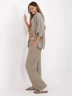 Spodnie MI SP model 21151264 ciemny bezowy - FPrice