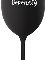 Mr. Perfect - čierny pohár na víno 350 ml