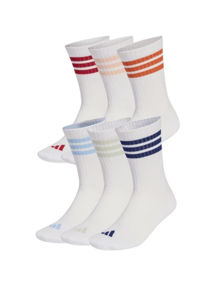 Ponožky adidas 3-Stripes Essentials Cushioned Crew 6 Pak white KE5493 Ponožky adidas 3-Stripes Essentials Cushioned Crew 6 Pak white KE5493