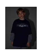 Chlapecké volné tričko s potiskem model 22135843 dětské - 4F