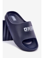 Piankowe Klapki Męskie Z Logo Big Star RR174A014 Granatowe