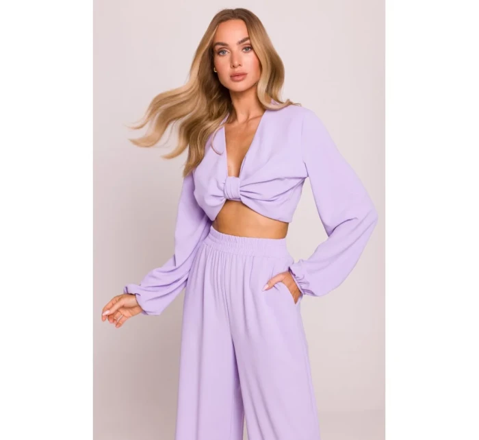 M862 Široké nohavice - fialové