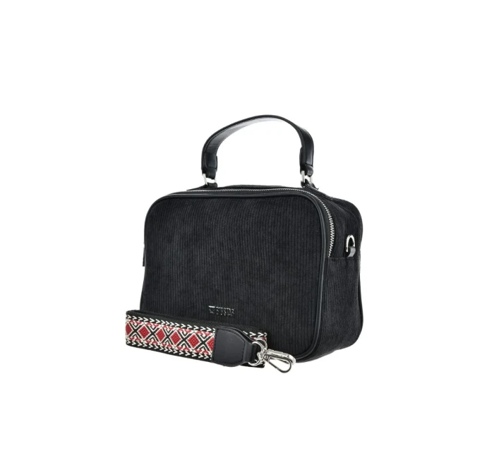 Manšestrová kabelka Big Star OO574083 čierna