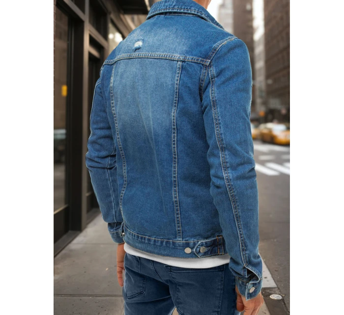 Pánska modrá džínsová bunda FashionStreet TX3633 Pánska modrá džínsová bunda FashionStreet TX3633