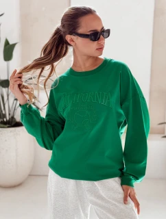 Dámska mikina CALIFORNIA DREAM zelená FashionStreet BY1196