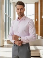Pánska elegantná hladká svetlofialová košeľa SLIM FIT FashionStreet DX2683 Pánska elegantná hladká svetlofialová košeľa SLIM FIT FashionStreet DX2683
