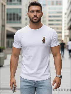 Koszulka męska z nadrukiem biała model 22182558 - FashionStreet