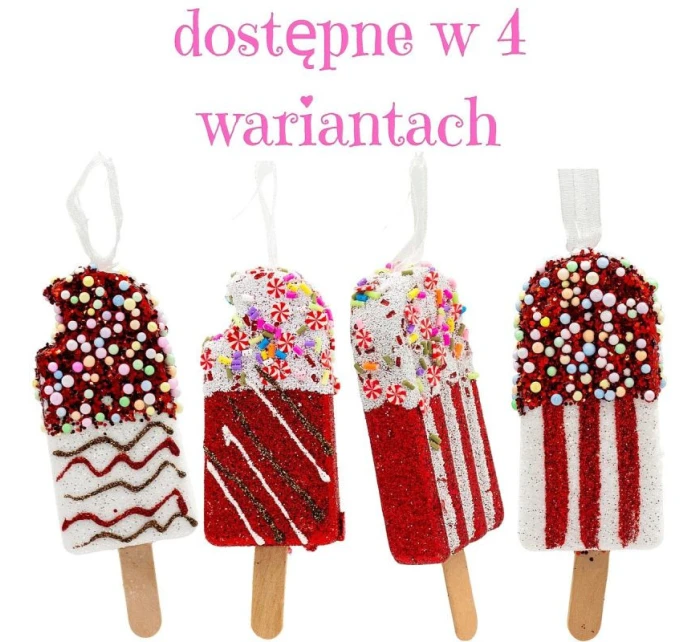 ZMRZLINOVÁ DEKORÁCIA ZÁVESNÁ OZDOBA 3KS BIELA