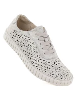 Dámske zlaté ažurové topánky Potocki JE19437