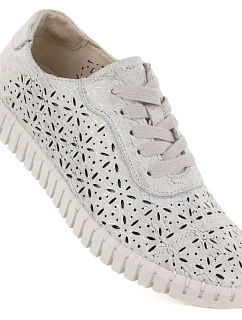 Dámske zlaté ažurové topánky Potocki JE19437