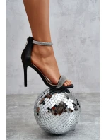 Eleganckie Sandałki Na Szpilce Czarne Patricio Eleganckie Sandałki Na Szpilce Czarne Patricio